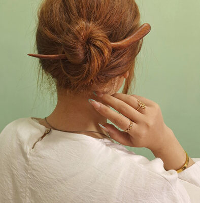 پین مو چوبی طرح هانا