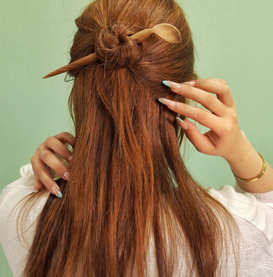 پین مو چوبی طرح تنج