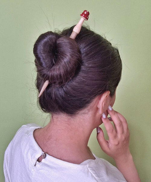 پین مو چوبی طرح قارچی