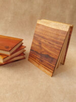 دفتر جلد چوبی رها