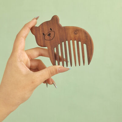 شانه چوبی طرح تدی