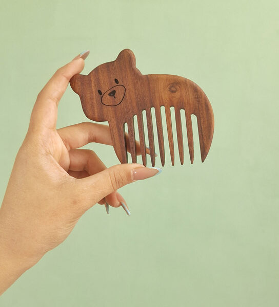 شانه چوبی طرح تدی
