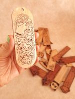 بوکمارک چوبی طرح اقیانوس