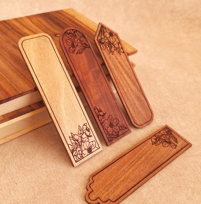 بوکمارک چوبی طرح هامون