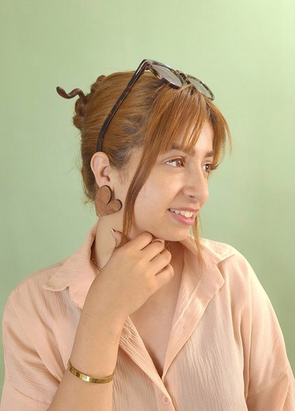 گوشواره قلب دفرمه