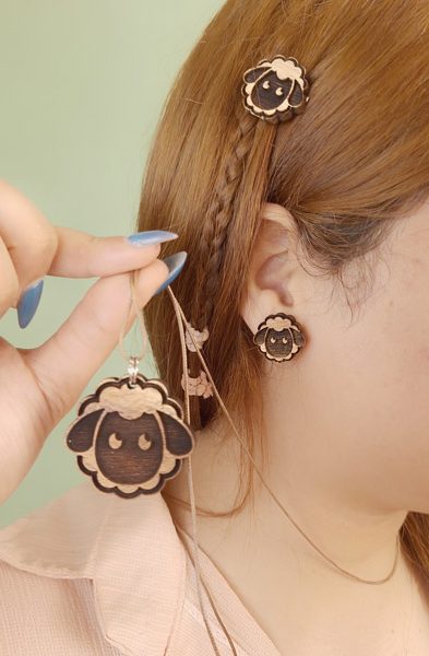 اکسسوری چوبی طرح ببعی