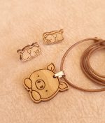 اکسسوری چوبی طرح خوک - Image 4