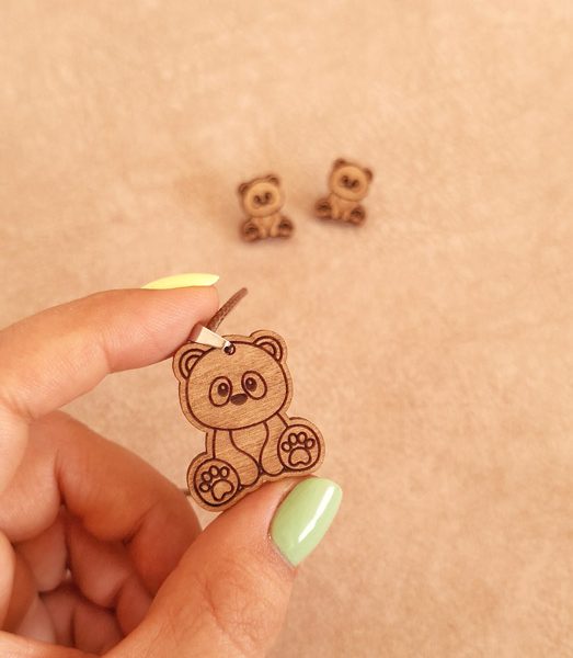 گردنبند چوبی پاندا