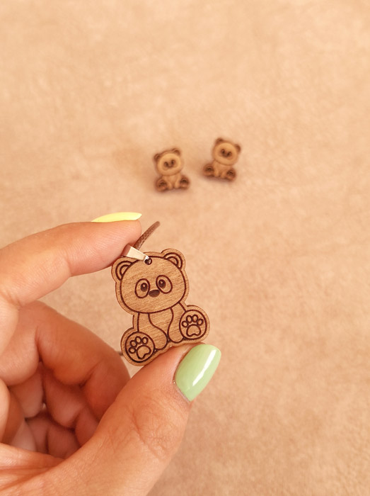 گردنبند چوبی پاندا