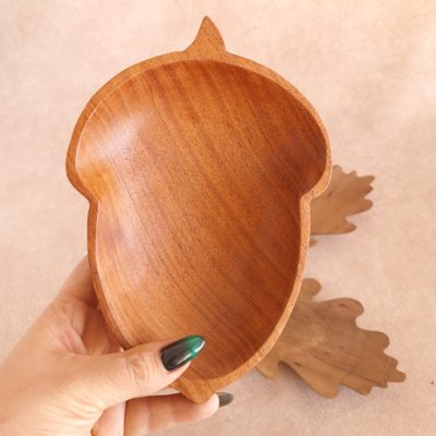 کاسه چوبی | طرح بلوط