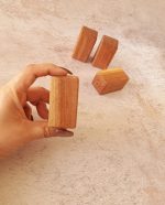 نمکدان چوبی | طرح مکعبی - Image 3