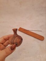 جاعودی چوبی | طرح گلدان‌دار - Image 3